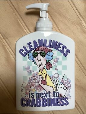 Vintage Hallmark Cleanliness Is Next to Crabbiness Maxine Hand Soap Dispenser